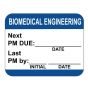 Label Self-Laminating Paper Permanent Biomedical Engineering 1-1/2" Core 1-1/4" X 1 Dark Blue, 1000 per Roll