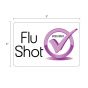 Flut shot validation label for 2023 to 2024 in 3 by 2 inches