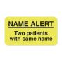 LABEL PAPER REMOVABLE NAME ALERT TWO 1 5/8" X 7/8" FL. YELLOW 1000 PER ROLL