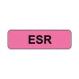 Lab Communication Label (Paper, Permanent) ESR  1 1/4"x3/8" Fluorescent Pink - 1000 per Roll