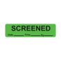 Screened Label Paper Permanent, 1" Core, 1-7/16" X 3/8" Fluorescent Green, 666 per Roll