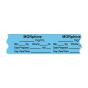 Anesthesia Tape, with Expiration Date, Time & Initial (Removable), "Morphine mg/ml" 3/4" x 500" Blue - 333 Imprints - 500 Inches per Roll