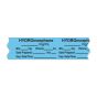 Anesthesia Tape, with Expiration Date, Time & Initial (Removable), "Hydromorphone mg/ml" 3/4" x 500" Blue - 333 Imprints - 500 Inches per Roll