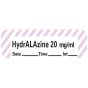 Anesthesia Tape with Date, Time & Initial (Removable) Hydralazine 20 mg/ml 1/2" x 500" - 333 Imprints - White with Violet - 500 Inches per Roll