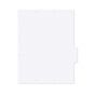 Filepro® Chart Divider Side Tab Position #1 or #4 1/4 Cut Blank|Mylar Reinforced Tab Clear 100# White 8-1/2"x11" - 300 per Box