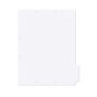 Filepro® Chart Divider Side Tab Position #2 or #3 1/4 Cut Blank | Mylar Reinforced Tab Clear 100# White 8-1/2"x11" - 300 per Box