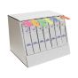 IV Label IV Change Set | with Dispenser Paper Permanent 2 7/8"x7/8" Assorted Colors 1000 per Roll, 7 Rolls per Set