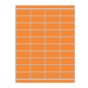Label Laser Piggyback Paper Permanent 4  2"x7/8" Orange 40 per Sheet, 250 Sheets per Box