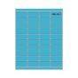 Label Laser Piggyback Paper Permanent 4  2"x7/8" Blue 40 per Sheet, 250 Sheets per Box