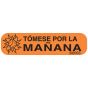 Communication Label (Paper, Permanent) Tomese Por La 1 9/16" x 3/8" Orange - 500 per Roll, 2 Rolls per Box