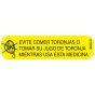Communication Label (Paper, Permanent) Evite Comer 1 9/16" x 3/8" Yellow - 500 per Roll, 2 Rolls per Box