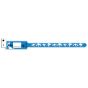 KangaBand® Write-on Wristband Poly 1"x10 1/4" Pediatric Blue with Black Imprint - 250 per Box 