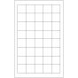 Slide Label Paper Permanent 7/8" X 7/8" White, 40 per Sheet, 25 Sheets per Box