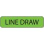 Label Paper Removable Line Draw, 1" Core, 1 1/4" x 5/16", Fl. Green, 760 per Roll