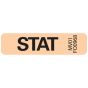Lab Communication Label (Paper, Removable) Stat 1 1/4"x5/16" Fluorescent Orange - 760 per Roll