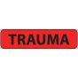 Label Paper Permanent Trauma, 1" Core, 1 1/4" x 5/16", Fl. Red, 760 per Roll