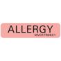 Label Paper Permanent Allergy 1" Core 1 1/4"x5/16" Fl. Red 760 per Roll