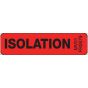Label Paper Permanent Isolation, 1" Core, 1 1/4" x 5/16", Fl. Red, 760 per Roll
