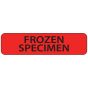 Label Paper Permanent Frozen Specimen 1" Core 1 1/4"x5/16" Fl. Red 760 per Roll
