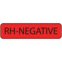 Label Paper Permanent RH-Negative, 1" Core, 1 1/4" x 5/16", Fl. Red, 760 per Roll