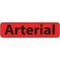 Label Paper Permanent Arterial 1" Core 1 1/4"x5/16" Fl. Red 760 per Roll