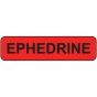 Label Paper Permanent Ephedrine 1" Core 1 1/4"x5/16" Fl. Red 760 per Roll