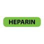 Label Paper Removable Heparin, 1" Core, 1 7/16" x 3/8", Fl. Green, 666 per Roll