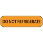 Label Paper Removable Do Not Refrigerate, 1" Core, 1 7/16" x 3/8", Fl. Orange, 666 per Roll