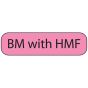 Label Paper Removable BM with HMF, 1" Core, 1 7/16" x 3/8", Fl. Pink, 666 per Roll