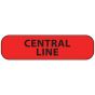 Label Paper Permanent Central Line 1" Core 1 7/16"x3/8" Fl. Red 666 per Roll