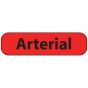Label Paper Permanent Arterial 1" Core 1 7/16"x3/8" Fl. Red 666 per Roll