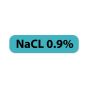 Label Paper Permanent NaCL 0.9, 1" Core, 1 7/16" x 3/8", Blue, 666 per Roll