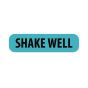 Label Paper Removable Shake Well, 1" Core, 1 7/16" x 3/8", Blue, 666 per Roll