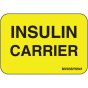 Label Paper Permanent Insulin Carrier, 1" Core, 1 7/16" x 1", Yellow, 666 per Roll