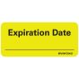 Label Paper Removable Expiration Date, 1" Core, 2 1/4" x 1", Fl. Chartreuse, 420 per Roll