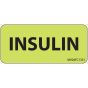 Label Paper Removable Insulin, 1" Core, 2 1/4" x 1", Fl. Chartreuse, 420 per Roll
