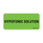 Label Paper Removable Hypertonic Solution, 1" Core, 2 1/4" x 1", Fl. Green, 420 per Roll