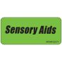 Label Paper Removable Sensory Aids, 1" Core, 2 1/4" x 1", Fl. Green, 420 per Roll