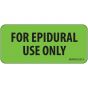 Label Paper Removable For Epidural Use, 1" Core, 2 1/4" x 1", Fl. Green, 420 per Roll