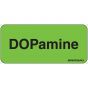 Label Paper Removable Dopamine, 1" Core, 2 1/4" x 1", Fl. Green, 420 per Roll