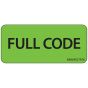 Label Paper Removable Full Code, 1" Core, 2 1/4" x 1", Fl. Green, 420 per Roll