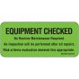Label Paper Removable Equipment Checked No, 1" Core, 2 1/4" x 1", Fl. Green, 420 per Roll