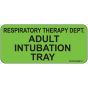 Label Paper Removable Respiratory Therapy, 1" Core, 2 1/4" x 1", Fl. Green, 420 per Roll