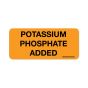 Label Paper Removable Potassium Phosphate, 1" Core, 2 1/4" x 1", Fl. Orange, 420 per Roll