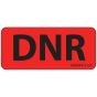 Label Paper Removable DNR, 1" Core, 2 1/4" x 1", Fl. Red, 420 per Roll