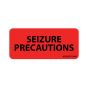 Label Paper Permanent Seizure Precautions, 1" Core, 2 1/4" x 1", Fl. Red, 420 per Roll