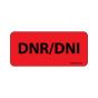 Label Paper Permanent DNR/dni 1" Core 2 1/4"x1 Fl. Red 420 per Roll