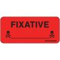 Label Paper Permanent Fixative 1" Core 2 1/4"x1 Fl. Red 420 per Roll