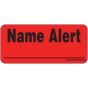 Label Paper Removable Name Alert, 1" Core, 2 1/4" x 1", Fl. Red, 420 per Roll
