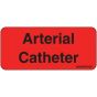 Label Paper Permanent Arterial Catheter 1" Core 2 1/4"x1 Fl. Red 420 per Roll